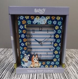 Bluey and Bingo Table Top Clock 8 Inches
